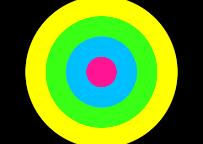 Neon colour circles